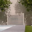 DECOCLIM - Cache unité extérieure en aluminium blanc crème taille S - DECOCLIM - 23AS9001 - vignette