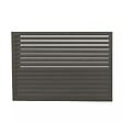 DECOCLIM - Face dos pour cache en aluminium gris terre d'ombre taille XL - DECOCLIM - 23AXL7022-DOS - vignette