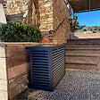 DECOCLIM - Cache clim et pompe à chaleur - Taille XL - Anthracite - Decoclim - vignette