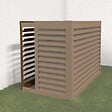 DECOCLIM - Face dos pour cache en aluminium brun argile taille L - DECOCLIM - 23AL8003-DOS - vignette