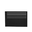 DECOCLIM - Face dos pour cache en aluminium noir foncé taille L - DECOCLIM - 23AL9005-DOS - vignette