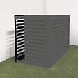 DECOCLIM - Face dos pour cache en aluminium noir foncé taille L - DECOCLIM - 23AL9005-DOS - vignette