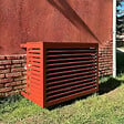 DECOCLIM - Cache unité extérieure en aluminium brun rouge taille S - DECOCLIM - 23AS8012 - vignette