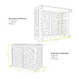 DECOCLIM - Cache unité extérieure en bois taille M - DECOCLIM - DECOCLIM-BM - vignette