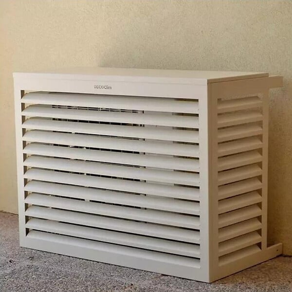 DECOCLIM - Cache unité extérieure en aluminium ivoire clair taille M - DECOCLIM - 23AM1015 - large