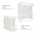 DECOCLIM - Extension hauteur pour caches DECOCLIM blanc taille XL - DECOCLIM-23AXL9010-PLUS - vignette