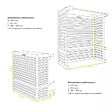 DECOCLIM - Extension hauteur pour caches DECOCLIM blanc taille XL - DECOCLIM-23AXL9010-PLUS - vignette