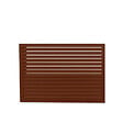 DECOCLIM - Face dos pour cache en aluminium brun rouge taille S - DECOCLIM - 23AS8012-DOS - vignette