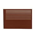 DECOCLIM - Face dos pour cache en aluminium brun rouge taille XL - DECOCLIM - 23AXL8012-DOS - vignette