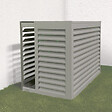 DECOCLIM - Face dos pour cache en aluminium gris poussière taille L - DECOCLIM - 23AL7037-DOS - vignette