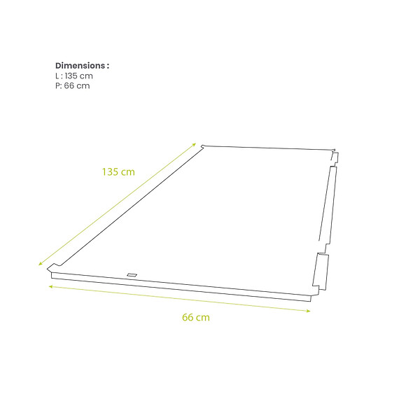DECOCLIM - Sous-face pour cache en aluminium brun argile taille XL - DECOCLIM - 23AXL8003-SSF - large