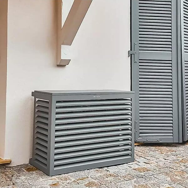 DECOCLIM - Cache unité extérieure en aluminium gris poussière taille S - DECOCLIM - 23AS7037 - large