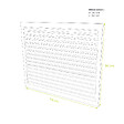 DECOCLIM - Face dos pour cache en aluminium blanc taille L - DECOCLIM - 23AL9010-DOS - vignette