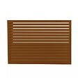DECOCLIM - Face dos pour cache en aluminium brun argile taille XL - DECOCLIM - 23AXL8003-DOS - vignette