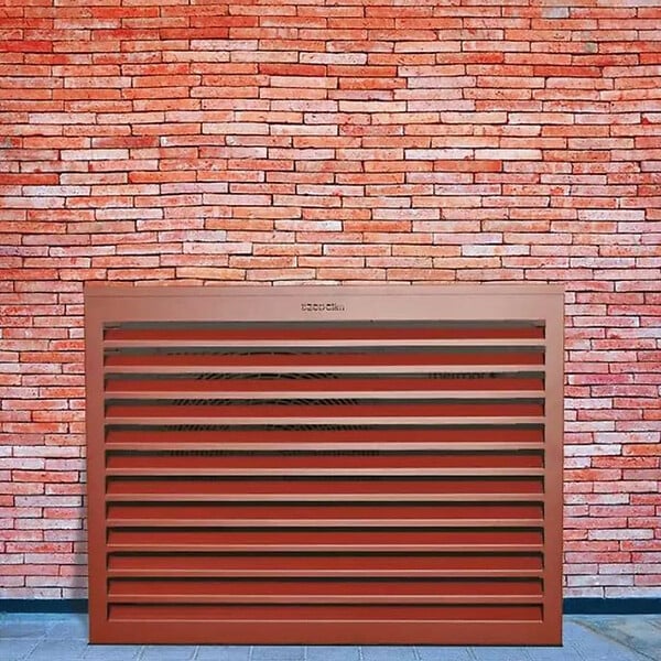 DECOCLIM - Cache unité extérieure en aluminium brun rouge taille M - DECOCLIM - 23AM8012 - large