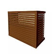 DECOCLIM - Cache unité extérieure en aluminium brun argile taille M - DECOCLIM - 23AM8003 - vignette