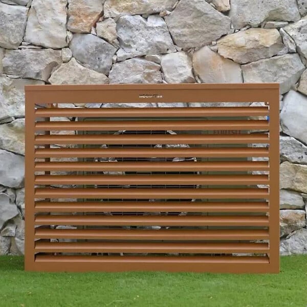 DECOCLIM - Cache unité extérieure en aluminium brun argile taille S - DECOCLIM - 23AS8003 - large