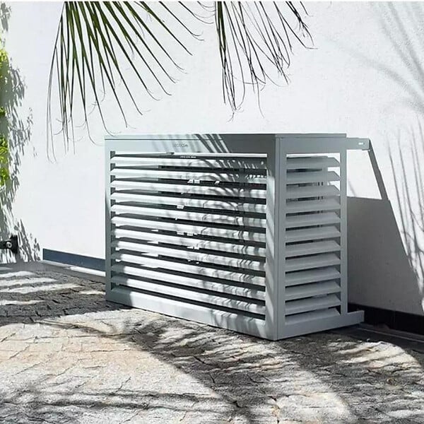 DECOCLIM - Cache unité extérieure en aluminium gris clair taille S - DECOCLIM - 23AS7035 - large