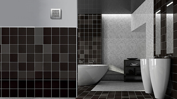 VORTICE - Extracteur héli mural Chrom ø100 95m3/h - large