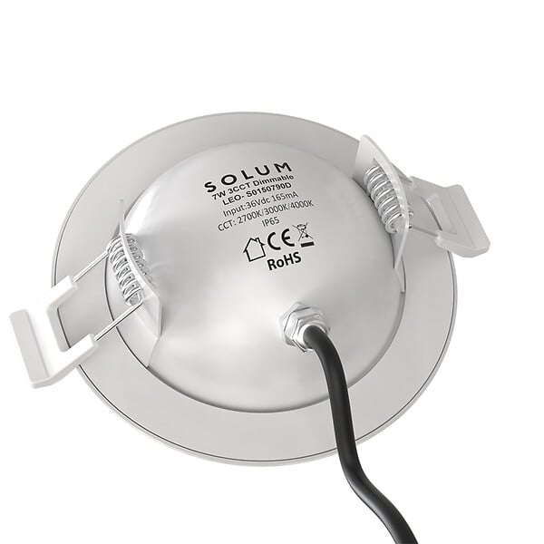 SOLUM - LEO Spot encastré noir 8W. 690Lm. CCT 2700K/3000K/4000K. Orientable 90. Rotatif 360 - SOLUM - S0160790D - large
