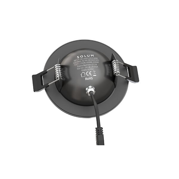 SOLUM - LEONIS Spot de plafond Noir Rotatif 360 IP65 RE2020. CTT 2700K/3000K/4000K - SOLUM - S0300890D - large