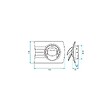 ALDES - Kit bouche d'insufflation BIO - ø80mm - Mur ou plafond - Minigaine - vignette