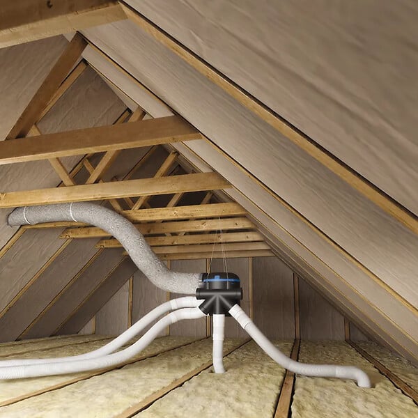 ALDES - Groupe VMC EasyHome Hygro Classic - Simple flux Hygroréglable - 28W - 213 m³/h - 32 dB - 4 sanitaires - large