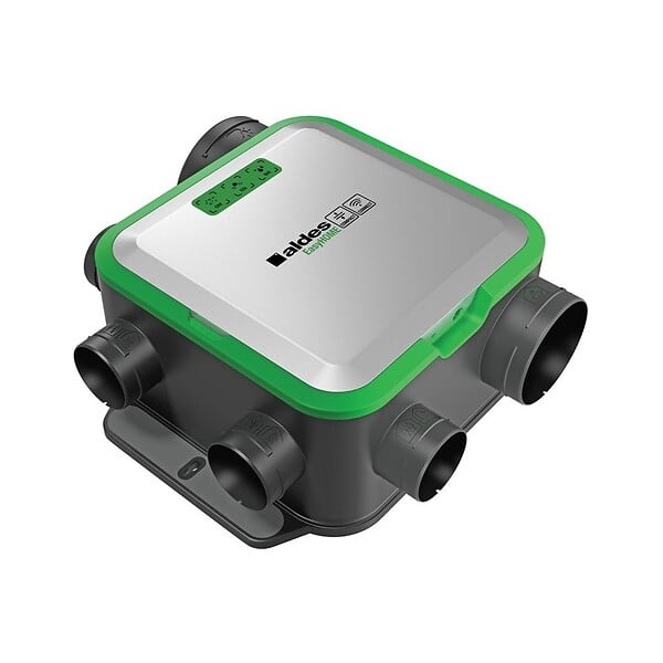 ALDES - Kit  VMC EasyHome PureAir Compact Premium - Simple flux Hygro -  400 m³/h - 21 dB - Avec bouches et entrées d'air - large