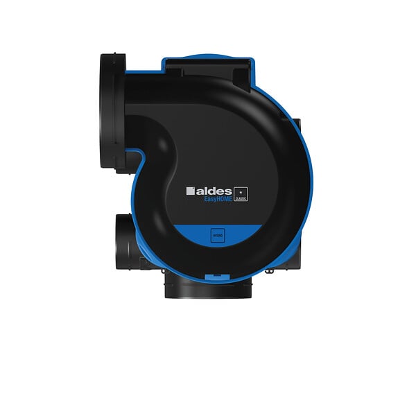 ALDES - Kit VMC EasyHome Hygro Classic - Simple flux Hygroréglable - 213 m³/h - 32 dB - Avec bouches BAHIA Curve Electriques - large