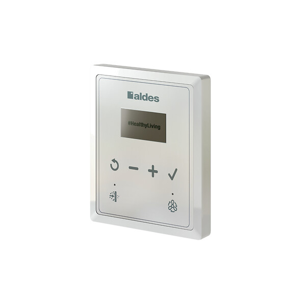 ALDES - Kit VMC double flux connectée InspirAIR® Top 450 Premium avec télécommande et siphon - ALDES - 11027109 - large