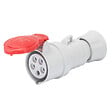 GEWISS - Prise mobile droite rouge câblage rapide 16A/400V - 3P+N+T - IP44/IP54 - GEWISS - GW62009FH - vignette