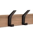 5 FIVE SIMPLY SMART - Patère Ziny 4 têtes L45cm bois clair noir - vignette