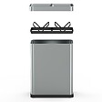 KITCHEN MOVE - Poubelle de tri 2x30L TALLIN inox open top - vignette