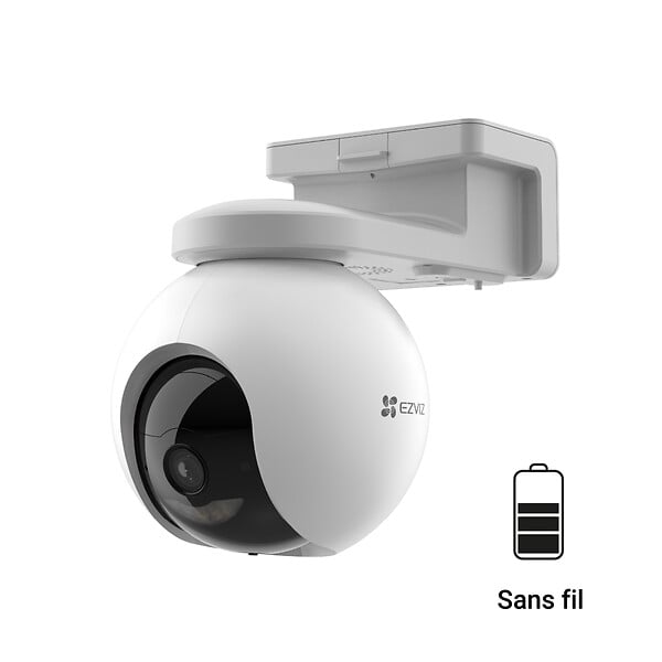 EZVIZ - Caméra Wi-Fi extérieure batterie - EZVIZ HB8 Pro - 4K - 10400 mAh - large