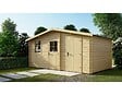 ALTANKA - Abri de jardin en bois - 15m2 - 5x3m - Ep. 28mm - Couleur: naturel - DOM578 - vignette