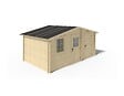 ALTANKA - Abri de jardin en bois - 15m2 - 5x3m - Ep. 28mm - Couleur: naturel - DOM578 - vignette