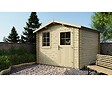 ALTANKA - Abri de jardin en bois - 7.5m2 - 3x2.5m - Ep. 28mm - Couleur: naturel - DOM469 - vignette