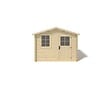 ALTANKA - Abri de jardin en bois - 7.5m2 - 3x2.5m - Ep. 28mm - Couleur: naturel - DOM469 - vignette
