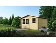 ALTANKA - Abri de jardin en bois - 16m2 - 4x4m - Ep. 40mm - Couleur: naturel - DOM371 - vignette