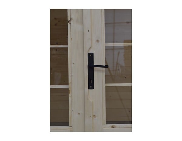 ALTANKA - Abri de jardin en bois - 16m2 - 4x4m - Ep. 40mm - Couleur: naturel - DOM371 - large