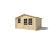 ALTANKA - Abri de jardin en bois - 11.7m2 - 3.9x3m - Ep. 34mm - Couleur: naturel - DOM561 - vignette