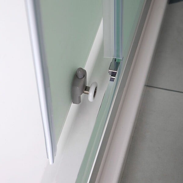 KIAMAMI VALENTINA - Cabine De Douche En Verre Dépoli Carrée 80X80 Avec Portes Coulissantes | Giada - large