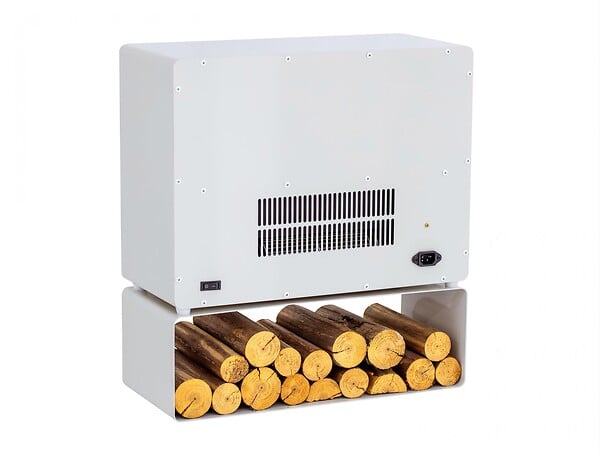PURLINE - Cheminée électrique au sol avec étagère 2000 W - large