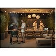 INTEC - Barbecue à charbon de bois Kamado Céramique Vert - 2 zones de cuisson Grill & Fumoir Ø56cm - Barbecue mobile + 2 tablettes INTEC - vignette