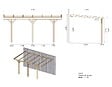 ALTANKA - Carport, abri de voiture  3x5.24 m - 15 m2 - adossé  - CAR6 - vignette