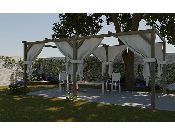 ALTANKA - Carport, abri de voiture  3x5.1 m - 15.3 m2 - CAR1 - large