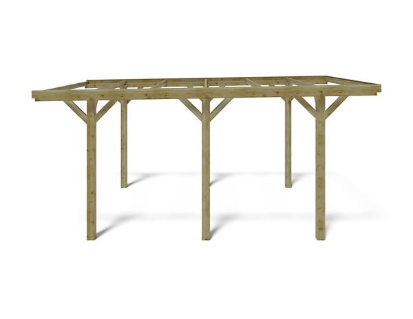 ALTANKA - Carport, abri de voiture  3.04x5.12 m - 15.56 m2 - CAR10 - large