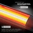 TECTAKE - Radiateur infrarouge Solaris Horizon 3000W, boîtier en aluminium noir - vignette