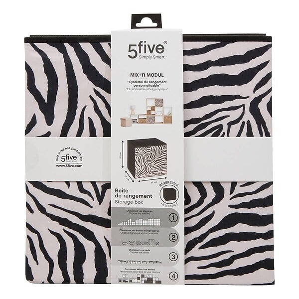 5 FIVE SIMPLY SMART - Panier Mix'n Modul L31cm noir - large