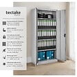 TECTAKE - 2 pièces transats aluminium et résine tressée ajustables avec table noir 180 x 90 x 40 cm - vignette
